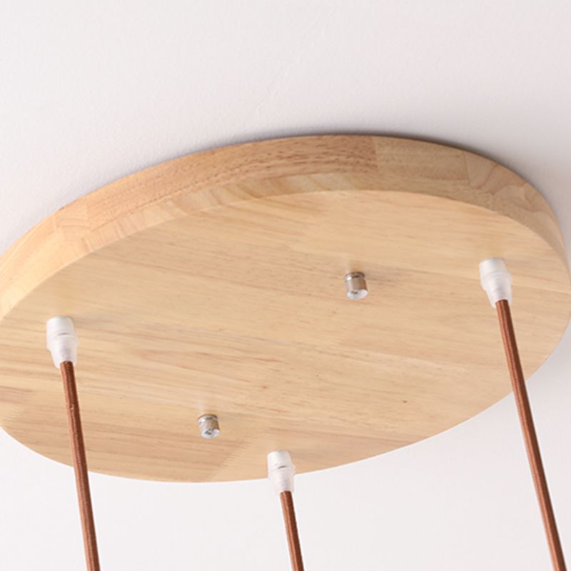 Pendre nordique moderne en bois suspendu plafond plafond pour salle à manger