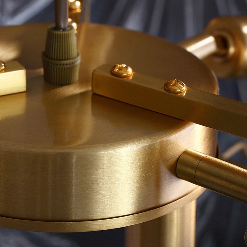 Lámpara de lámpara de concha iluminación de colgante de vidrio transparente vintage para restaurante