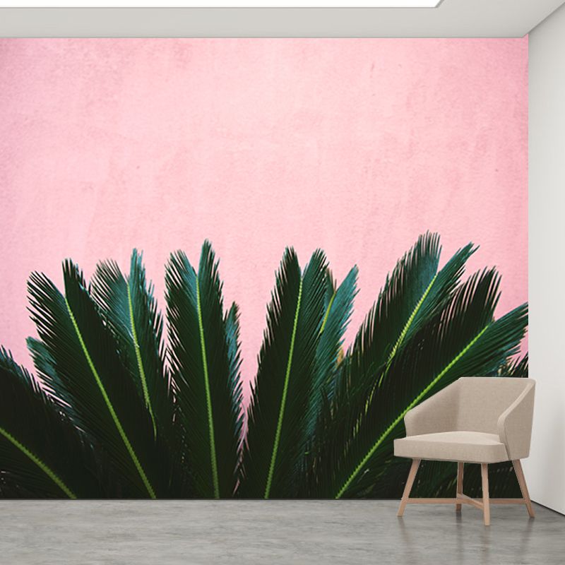 Photography Tropical Plants Mural Mildew Resistant Wallpaper Sleeping Room Wall Mural