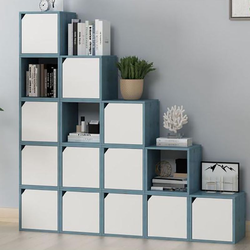 Closed Back Contemporary Bookshelf Engineered Wood Shelf Bookcase for Home