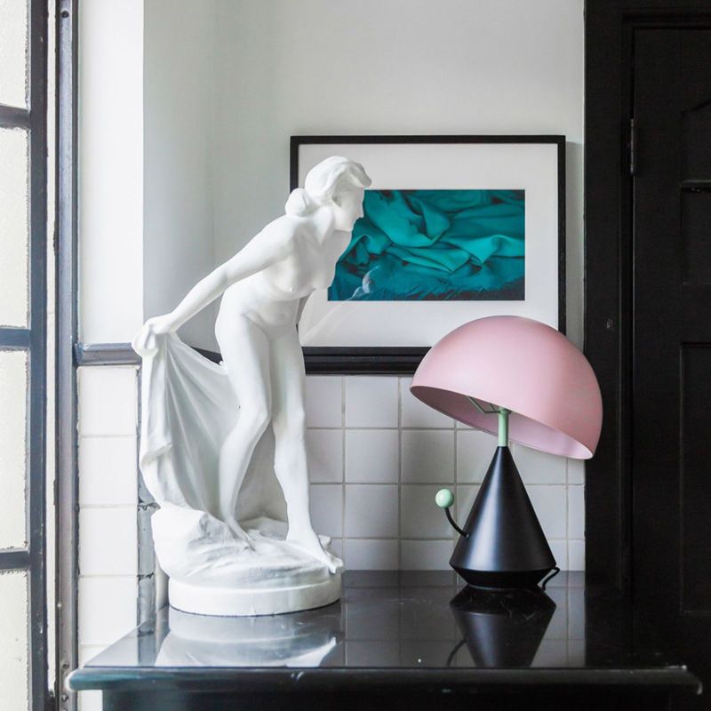 Paddestoeltafel Lamp Designer Style Metalen 1-Bulb Slaapkamer Nachtlicht met aanraakknop
