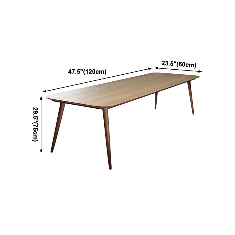 Rectangle Dining Site Table Modern Style Solid Wood Dining Room Collection with 4-foot