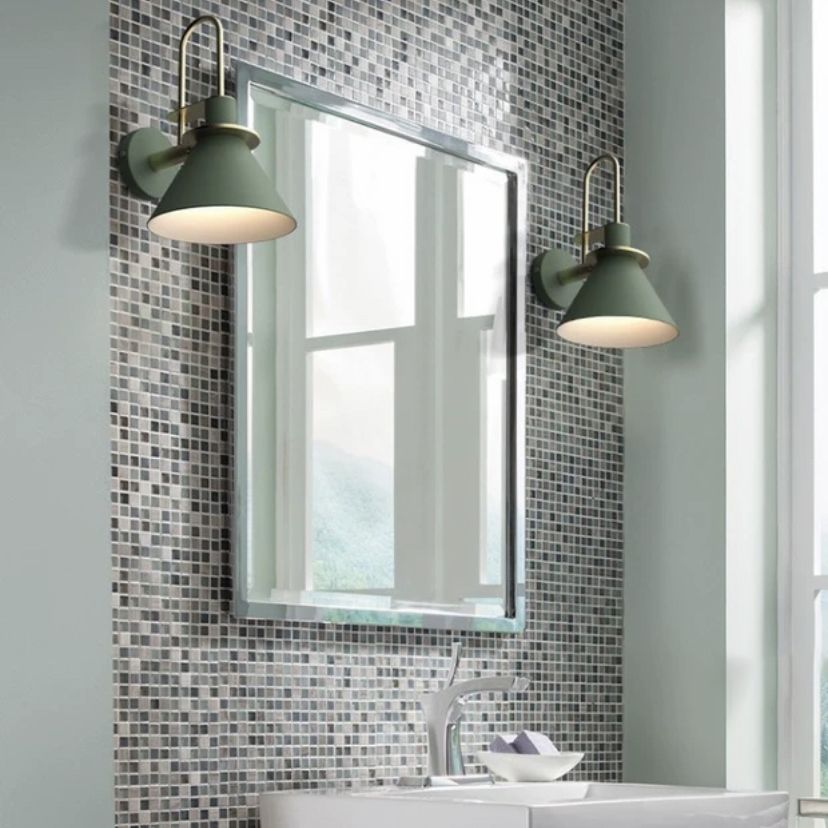 Flared Wall Sconce Lighting Modern Style Metal 1 Head Wall Mounted Light Fixture