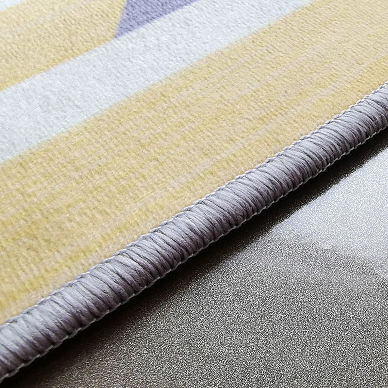 Contemporary Polyester Rug Abstract Pattern Rug Stain Resistant Area Carpet for Living Room