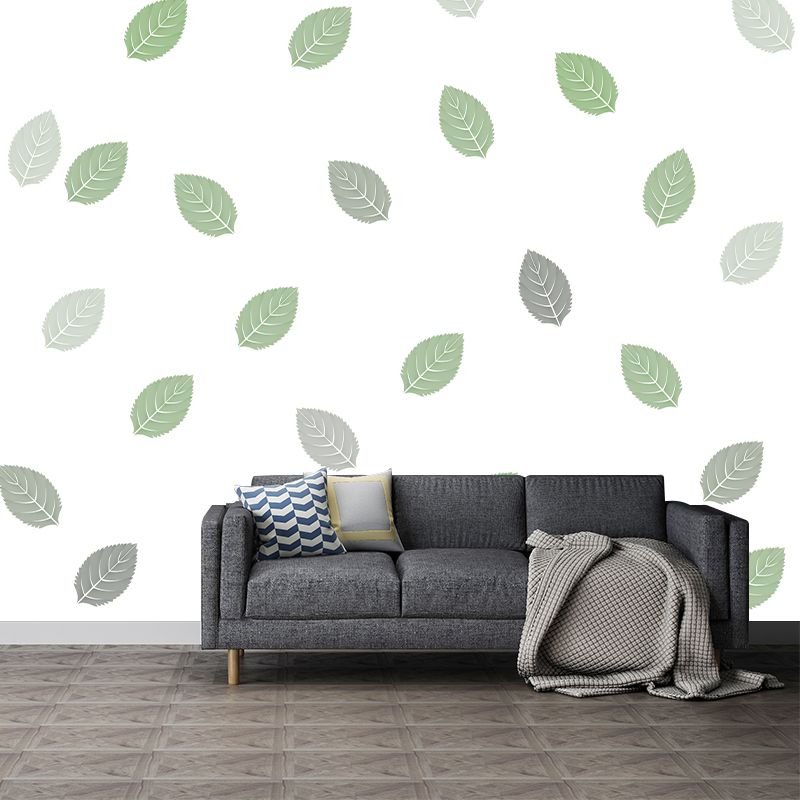 Kleurrijke illustratie muurschildering tropische planten decoratief milieuvriendelijk voor decoratie
