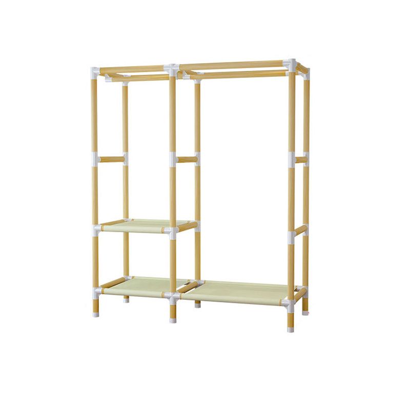 Modern Style Wardrobe Armoire Meringue Wood Frame Wardrobe,33.5"L x 17.7"W x 63"H