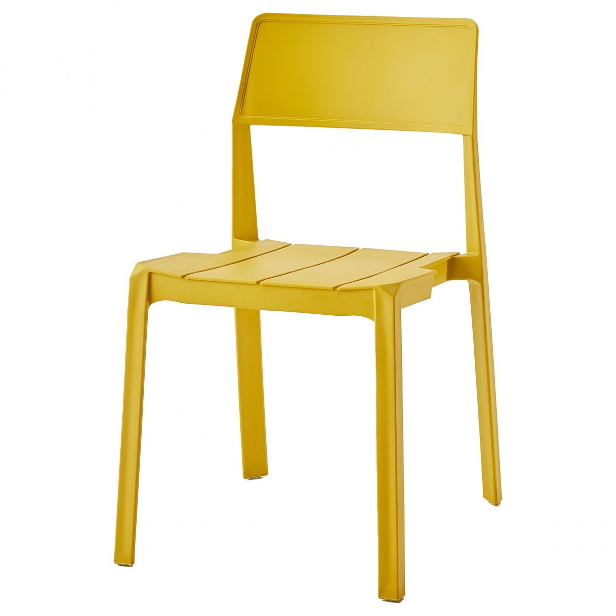 Scandinavische open achterkant Matte afwerking Plastic eetkamerstoel voor thuis