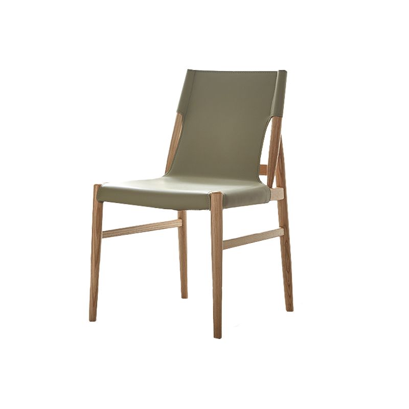 Modern Simple Side Chair Solid Wood Frame Side Dining Chair for Dining Room
