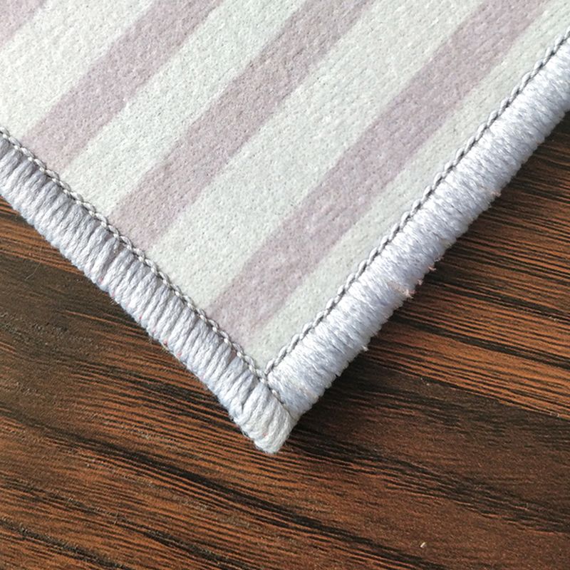 Modern Geometric Carpet Leisure Contrast Panel Area Rug Polyester Carpet with Non-Slip Backing