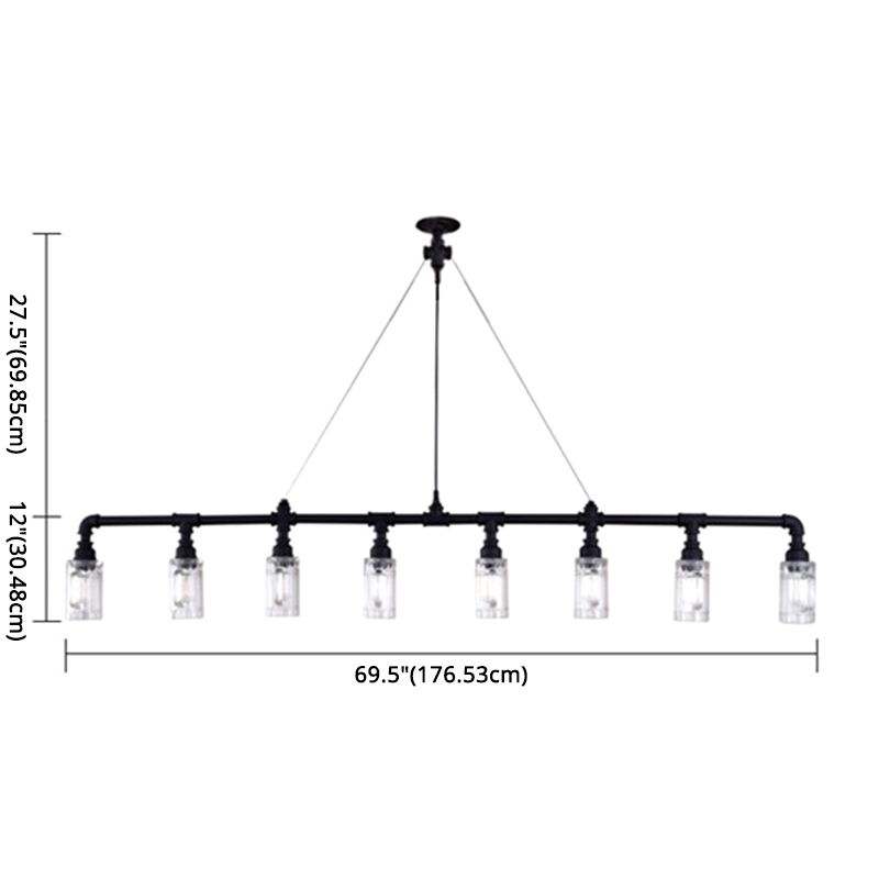 Wine Bottle Wrought Iron Island Lighting Industrial Style Over Island Lighting for Bar