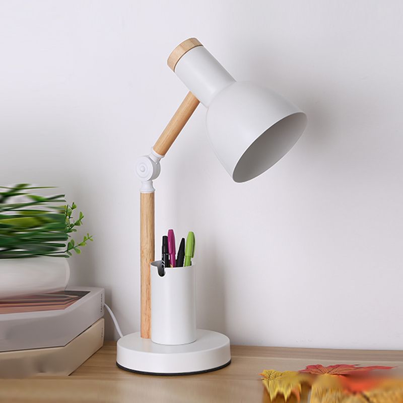 Contemporary Style Conical Table Lamp Metal 1-Light Nightstand Lamp