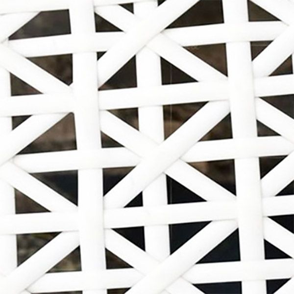 Tropical Metal Frame Patio Daybed in White 31.5" Wide Outdoor Sofa with Cushion