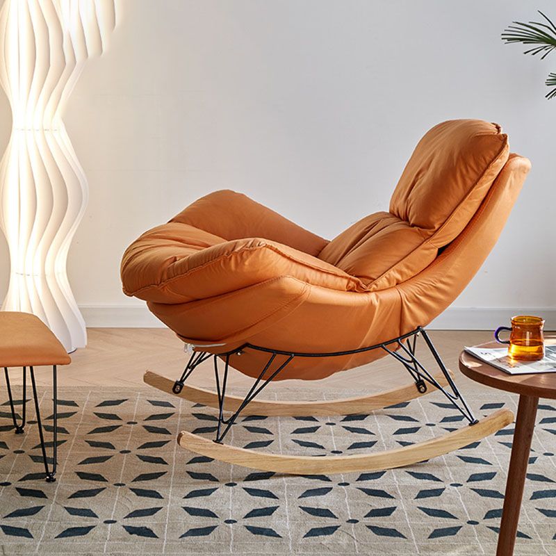 Light Luxury Single Chaise Lazy Sofa Chair Lounge Leisure Rocking Chair