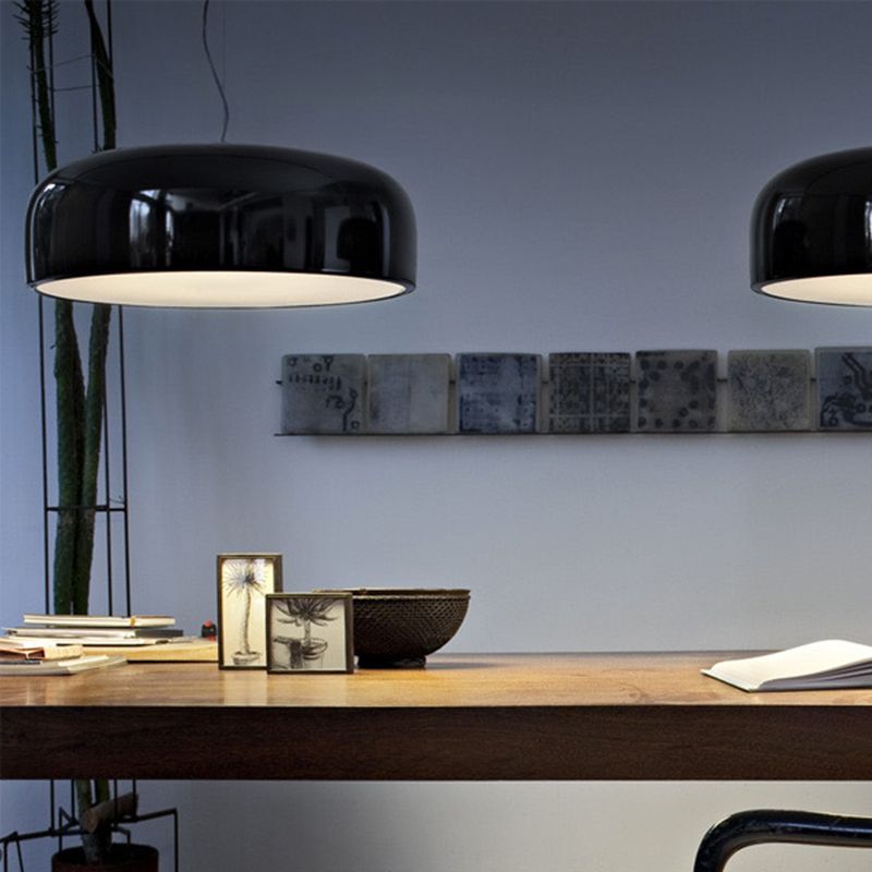 Polished Aluminum Alloy Modern Simplicity Hanging Light 4-Lights Acrylic Shade Suspension Pendant with 47" Adjustable Wire