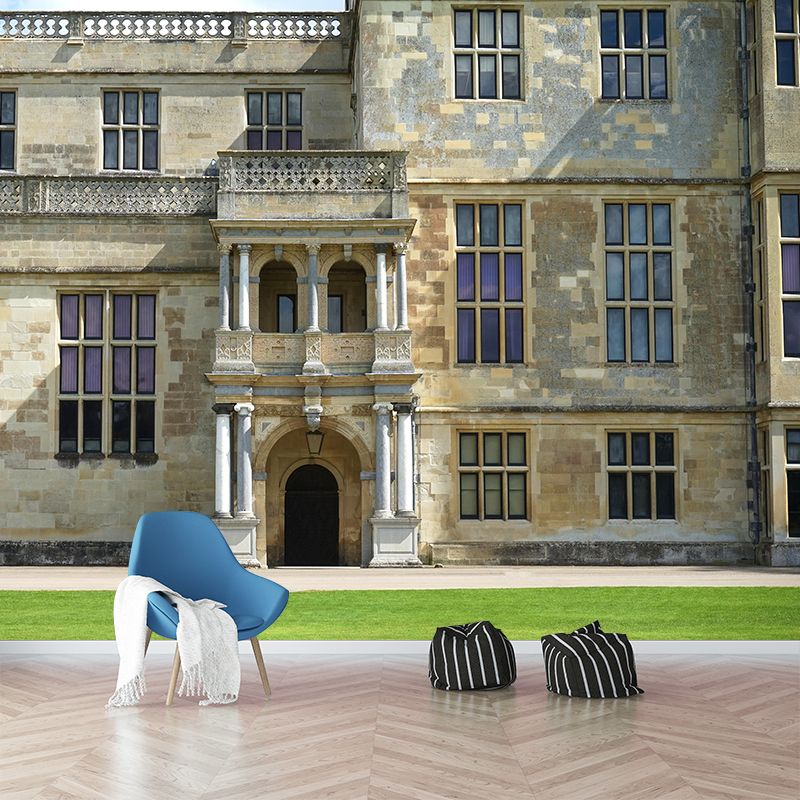 Customized Buildings Photography Wall Mural Mildew Resistant for Bedroom Decoration