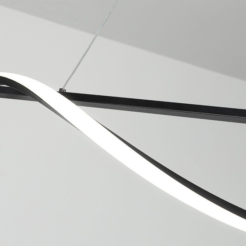 Modernism White/Black Kitchen Island Lighting Unique Ceiling Light for Bedroom