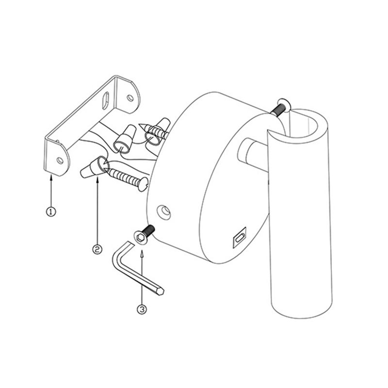 Angle Adjustable Mini LED Sconce Light Contemporary Minimalism Bedroom Lighting Fixture with Metal Round Base
