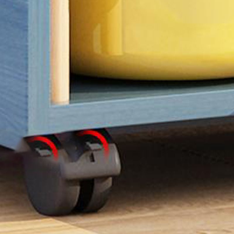 Bidacothérapeute en bois fabriqué à 3 étagères avec roues lance-roues