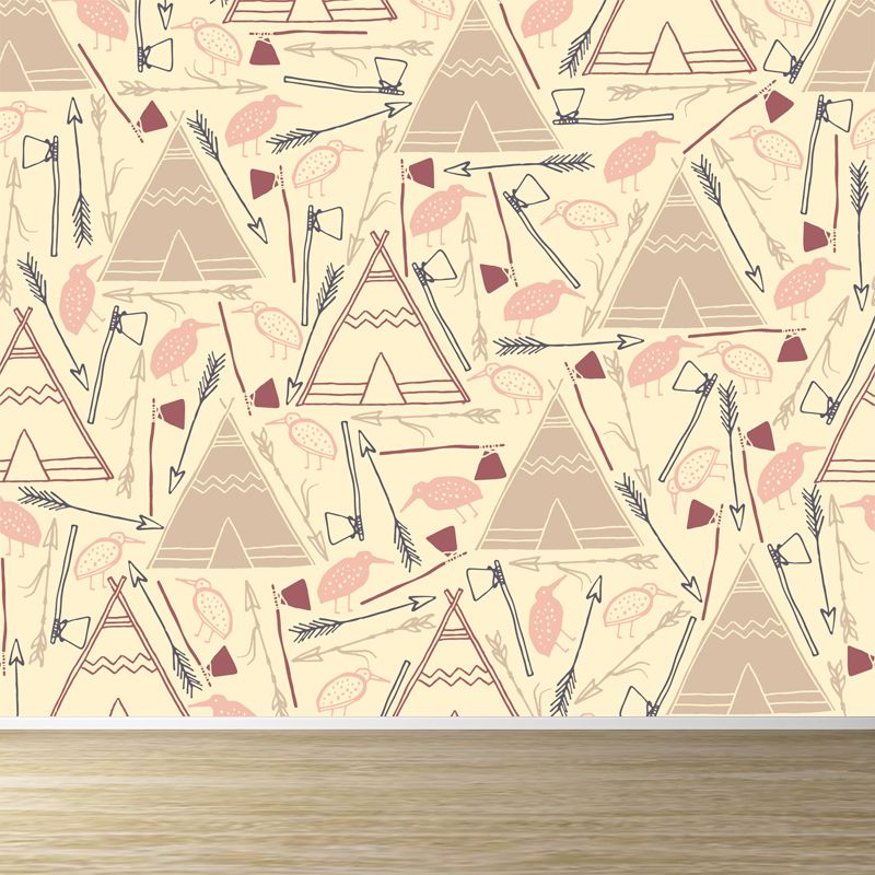 Whole Cartoon Pattern Mural Wallpaper Decorative Modern Girls Bedroom Wall Covering