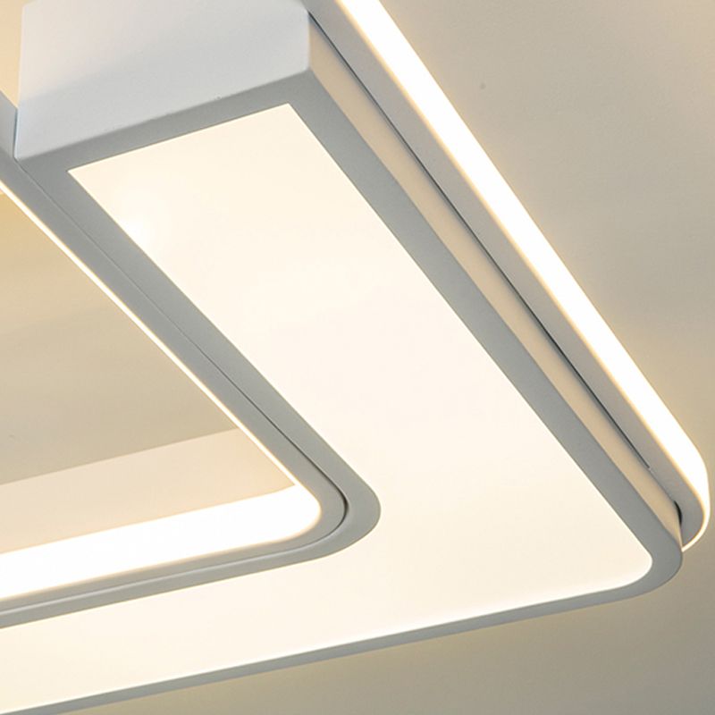 Lampada per ventola a soffitto moderna Nordic Acrilico da letto da letto Soggiorno semifulò la luce del soffitto