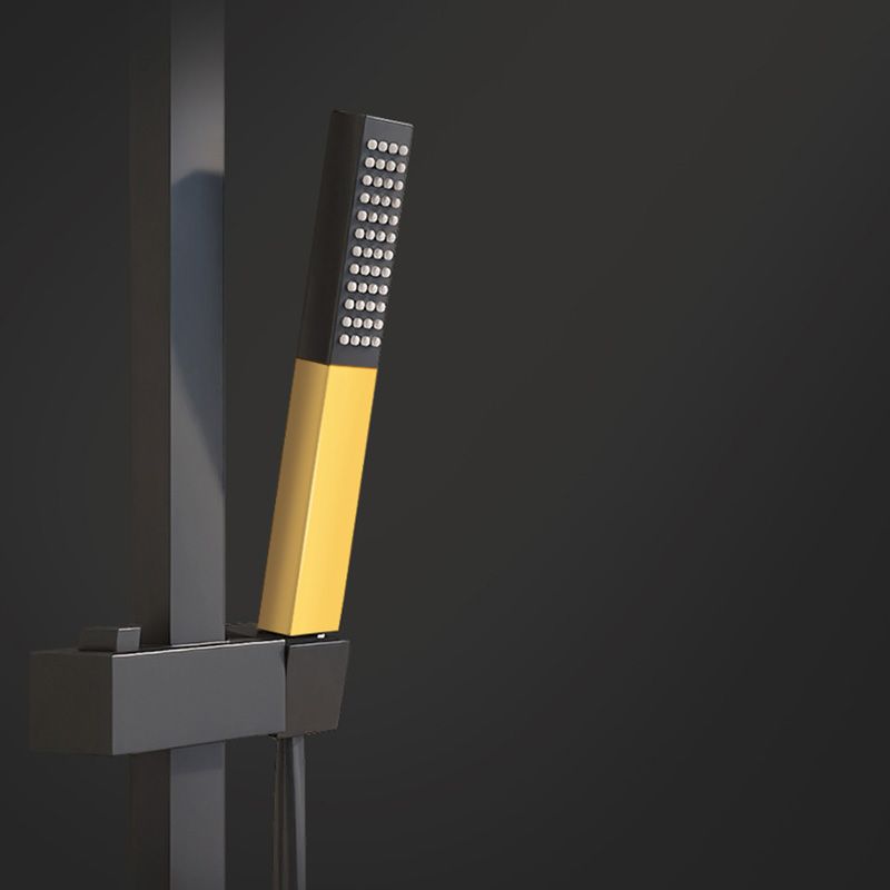 Contemporary Shower Set Dual Shower Head Thermostatic Wall Mounted Shower System