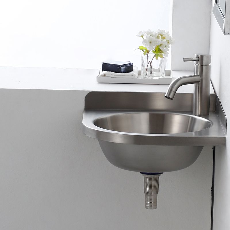 Modern Wall Mount Bathroom Sink Metal Wall Mount Bathroom Sink With Basin