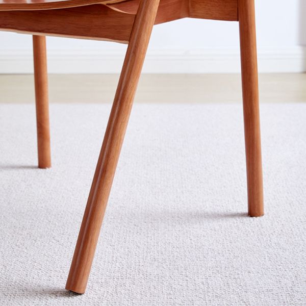 Contemporary Solid Wood Home Dining Arm Chair Open Back Dining Side Chair