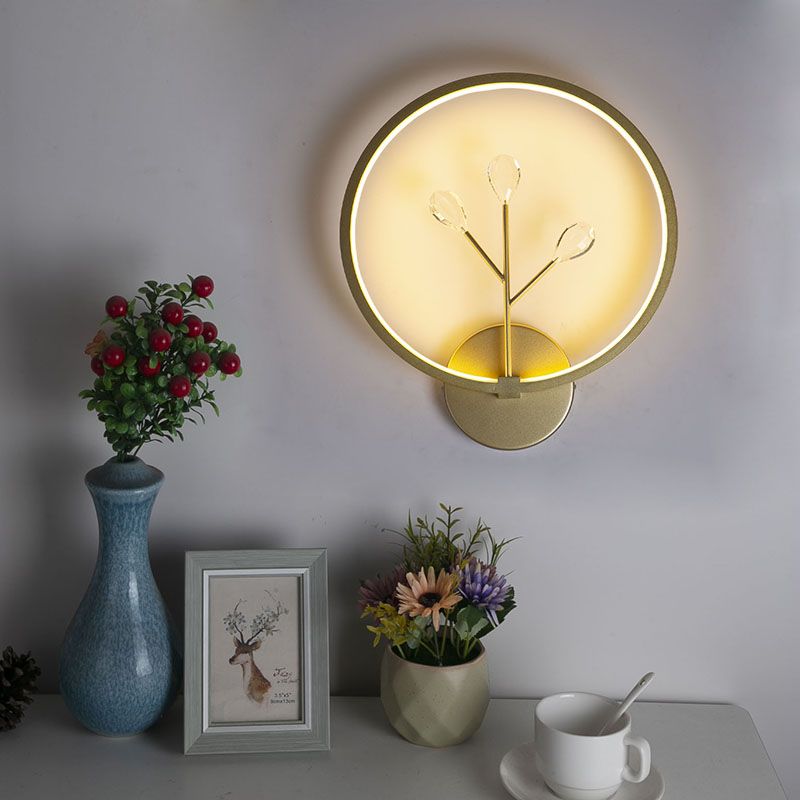 Runde Schatten Metall Wandleuchte modern