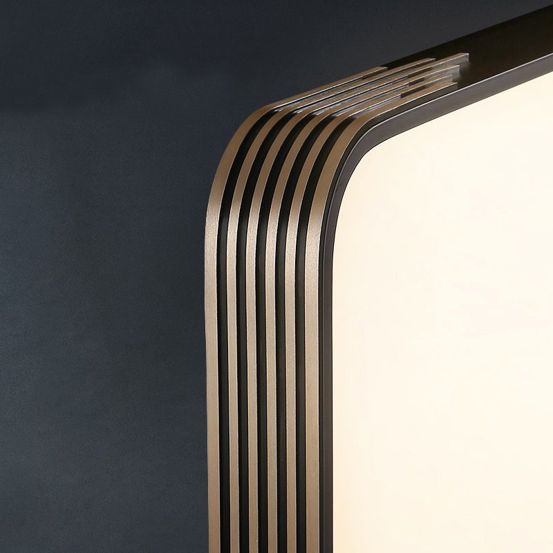 1-flammige, schwarze, bündige Deckenleuchte, runde, moderne Aluminium-Unterputzleuchte