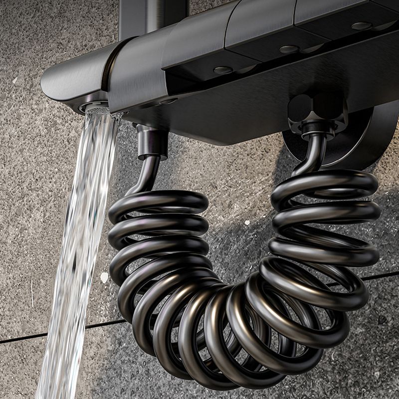 Modern Square Swivel Shower Metal Shower Head Shower Faucet on Wall