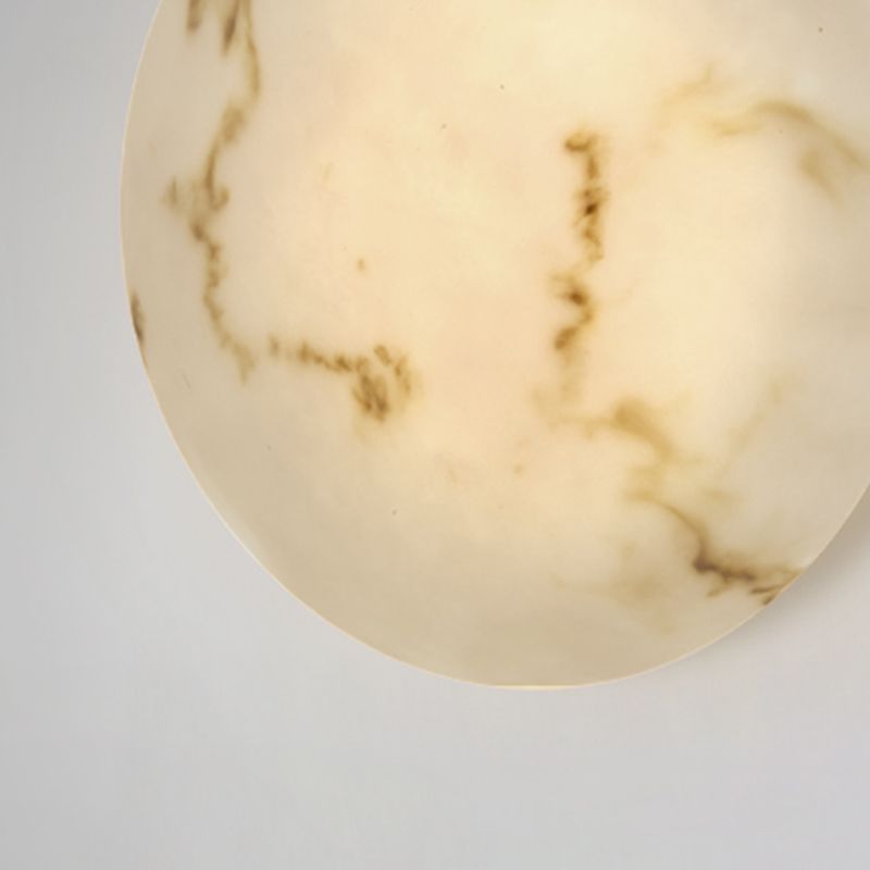 Resin LED Wall Lighting Contemporary Round Wall Sconce in White