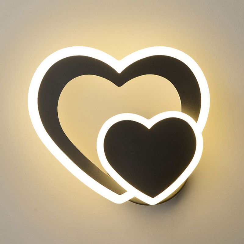 Modern Style Geometric Wall Mounted Lamps Metal 2 Lights Wall Lights