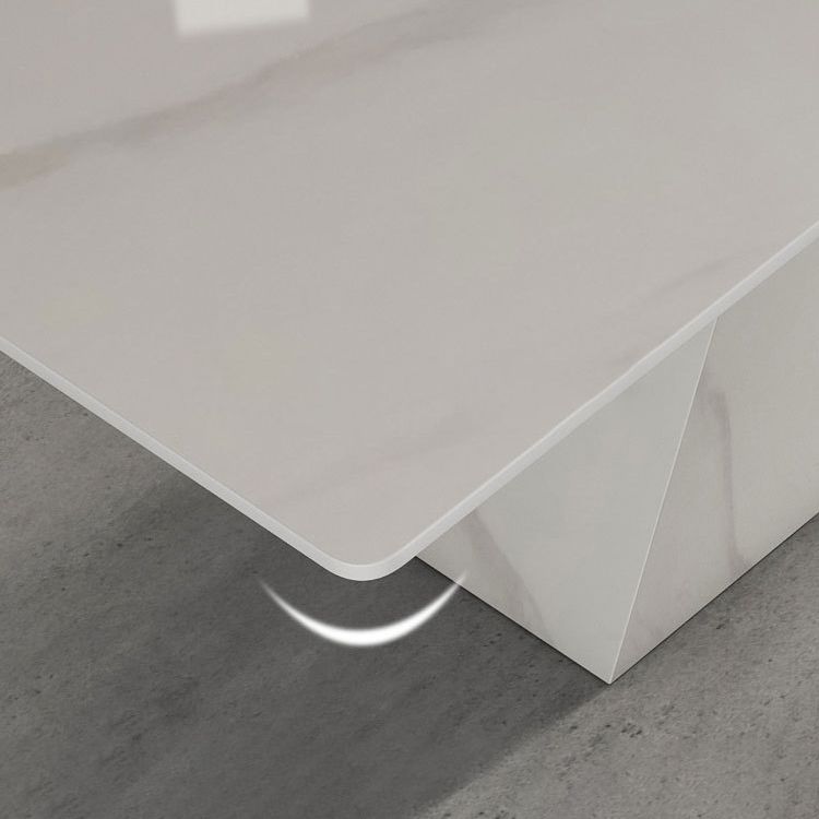 Rectangle Dining Set 1/4/5/7 Pieces Modern Sintered Stone Top Dinette Table Set