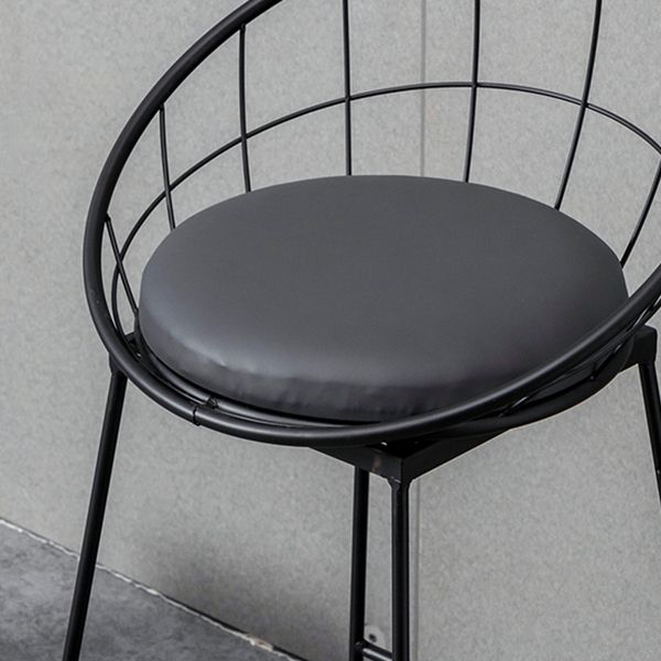 Industrial Style Barstool Indoor Sled Back Pedestal Bar Stool for Coffee Shop