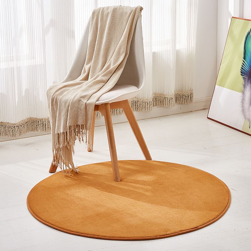 Green Living Room Area Rug Modern Polyester Area Carpet Anti-Slip Easy Care Rug