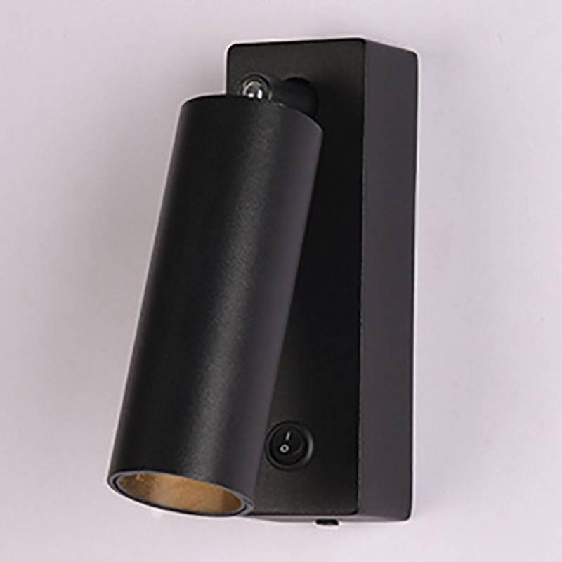 Single Light Bedside Wall Mount Light Metal Adjustable Reading Wall Lamp