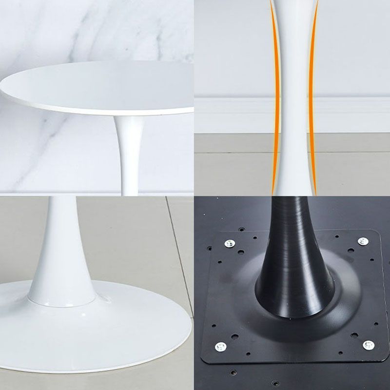 Industrial Iron Bar Table Round Top Indoor 41.3"H Bistro Table with Pedestal