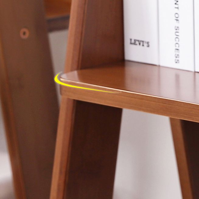 Modern Style Bookshelf Wood Open Back Bookcase for Home Office