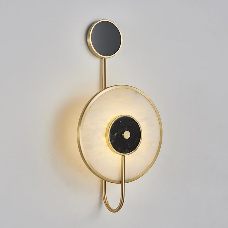 Modern Single Golden Wall Mounted Sconce Glass Wall Light for Bedroom