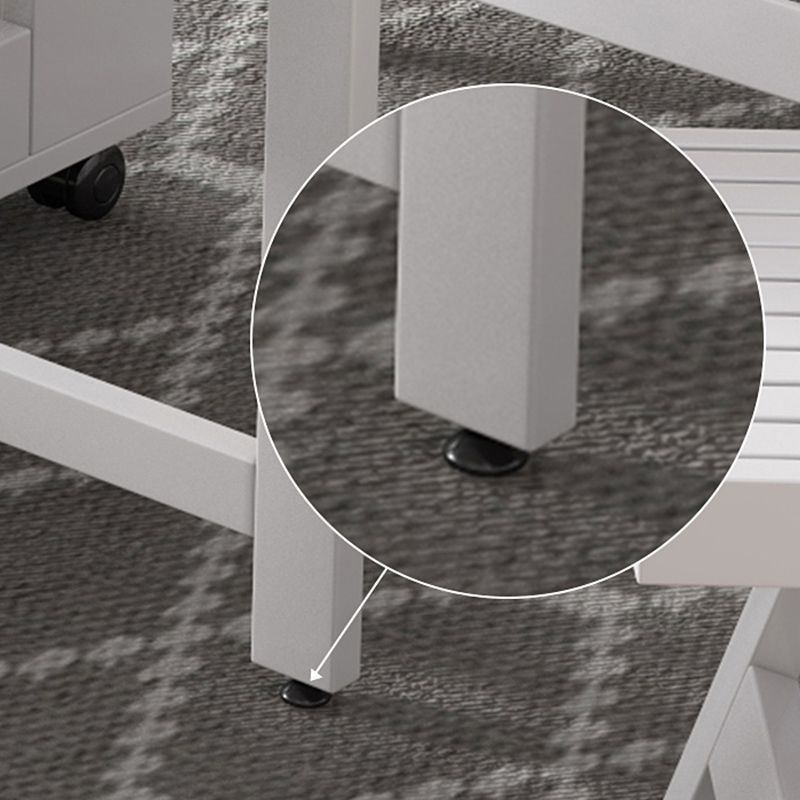 Sintered Stone Dining Table Modern White Drop-Leaf Dining Table