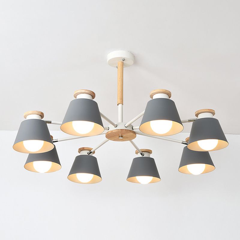 Modern Simplicity Bowl Chandelier Light Fixtures Metal Hanging Pendant Lights for Living Room