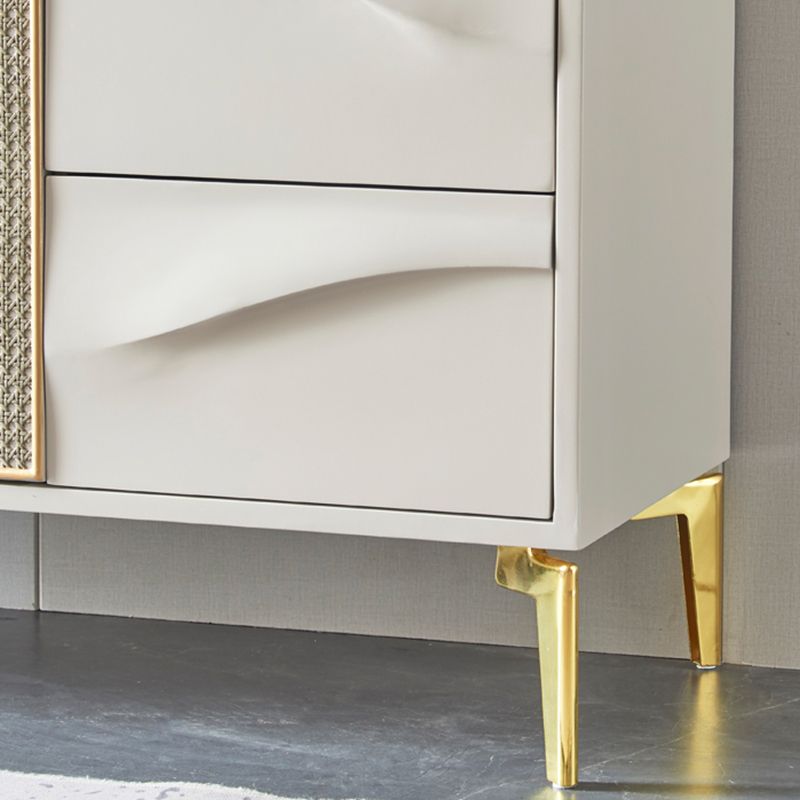 Classic Glam Horizontal Combo Dresser Wood Storage Chest Dresser for Bedroom