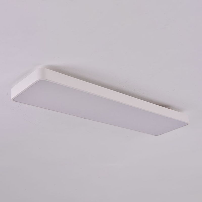 Lámpara de techo LED de forma rectangular de aluminio moderno 1 Montaje de altura de luz para estudio