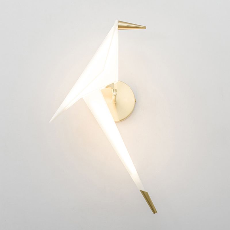 Art Creative Bird Wall Sconce LED Acrylic Shade Sconce Light for Restaurant Bedroom