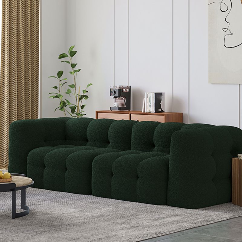 Sofa Green Contemporary Tuxedo Arm Chesterfield pour le salon, appartement