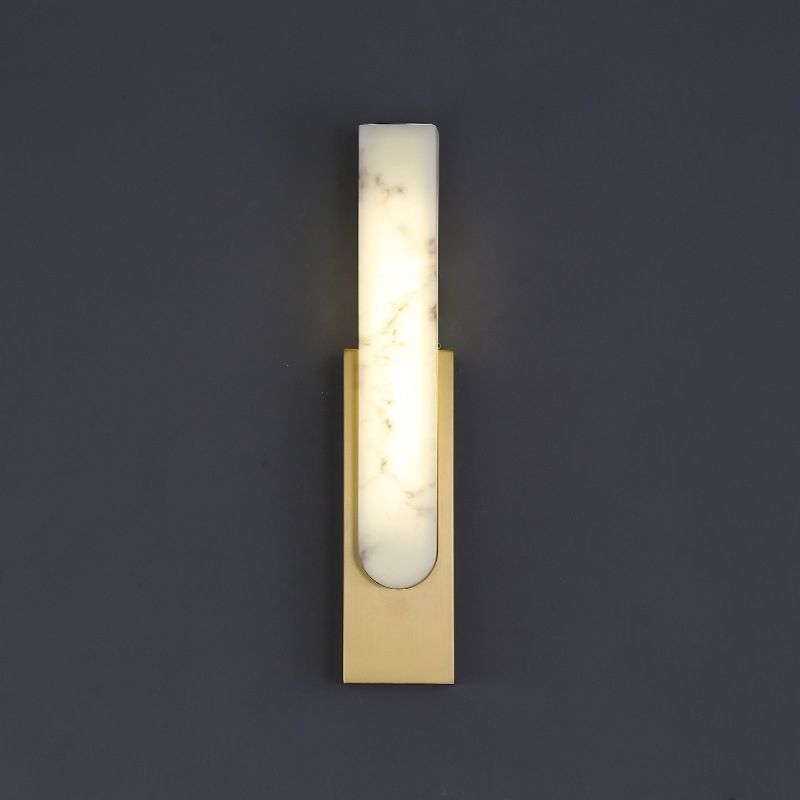 Rectangle Wall Mounted Light Fixture Contemporary Simplicity Stone Wall Lights for Corridor