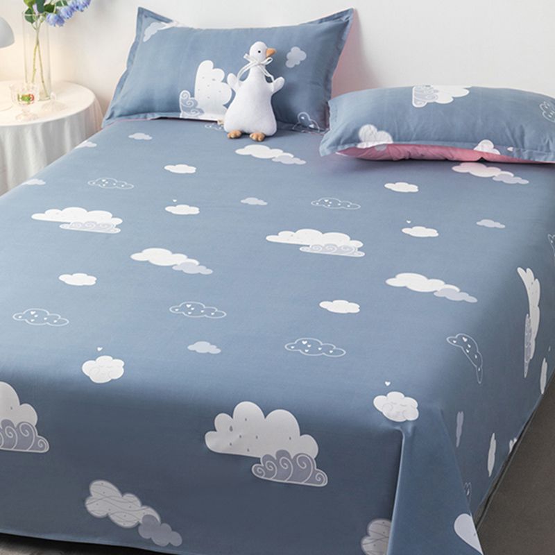 Breathable Printed Bed Sheet Twill Polyester Non-Pilling Sheet