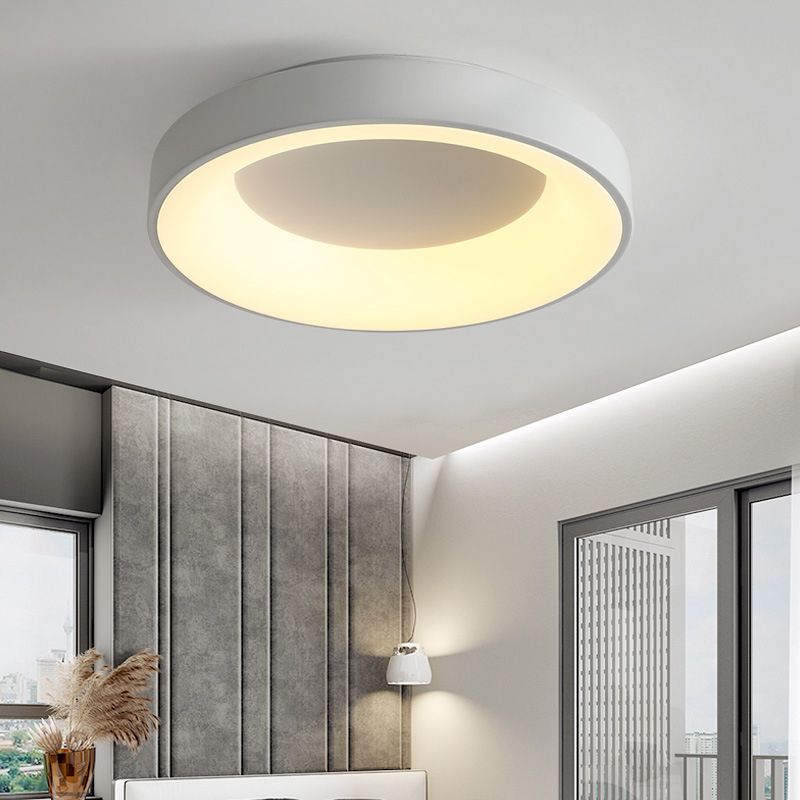 Luminaires encastrés à 1 lumière en acrylique, anneaux de style moderne, plafonniers à LED