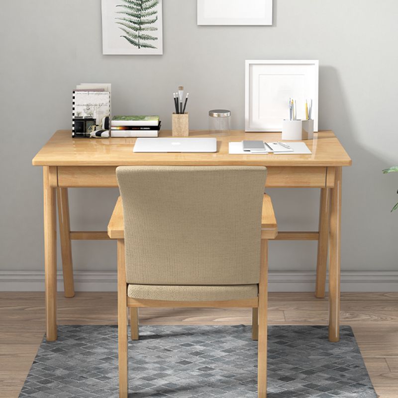 Silla de comedor interior de madera tapizada con respaldo sólido contemporáneo