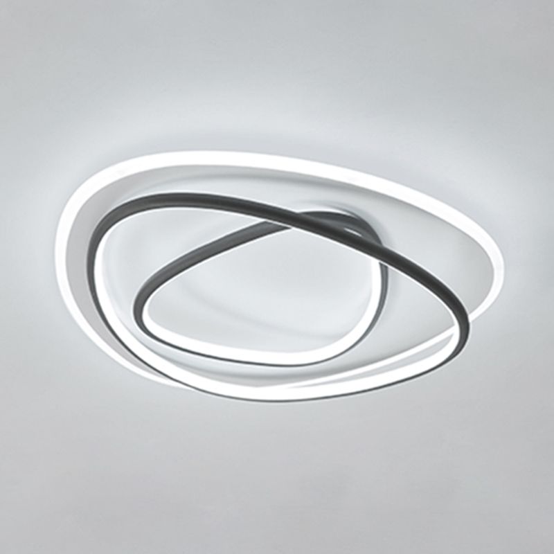 Lampe encastrée moderne à 3 têtes, abat-jour en Silicone, plafonnier LED pour chambre à coucher